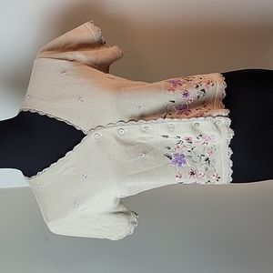 Vintage beaded short sleeve cardigan top